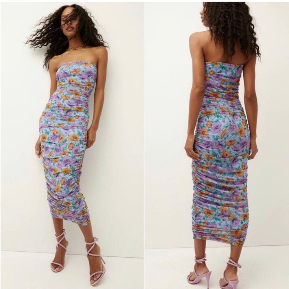 Veronica Beard Quiana Strapless
Floral Bodycon Dress RETAIL 499